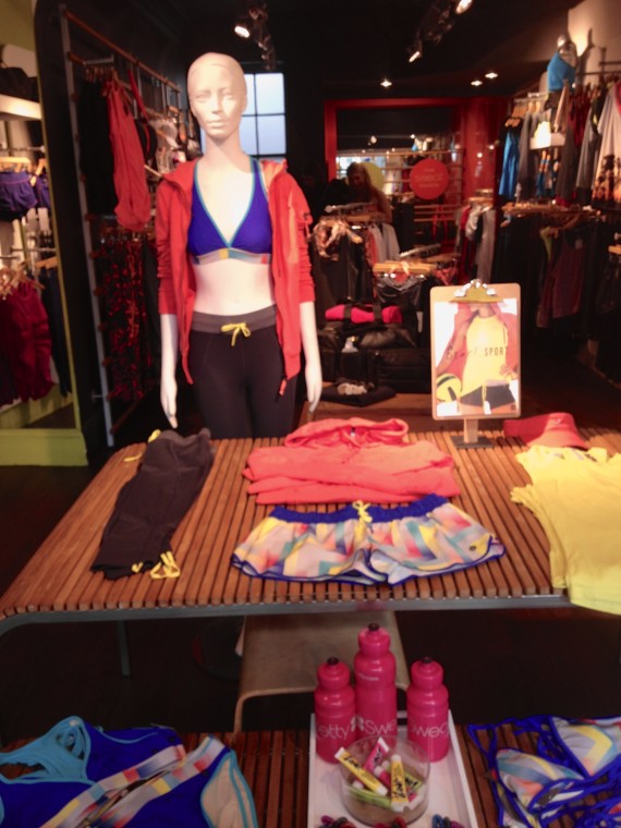 Sweaty Betty introducing their volleyball line.