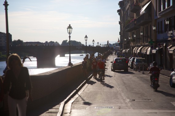 Sunset over Arno