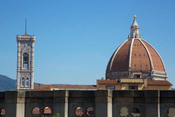 View over the city from the Uffizi Gallery