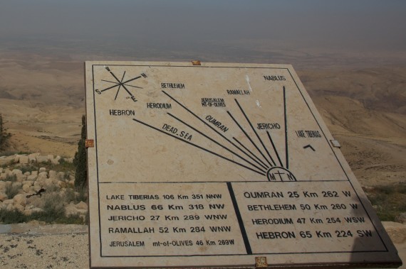 Panorama Views of  the Holy Land from Mount Nebo