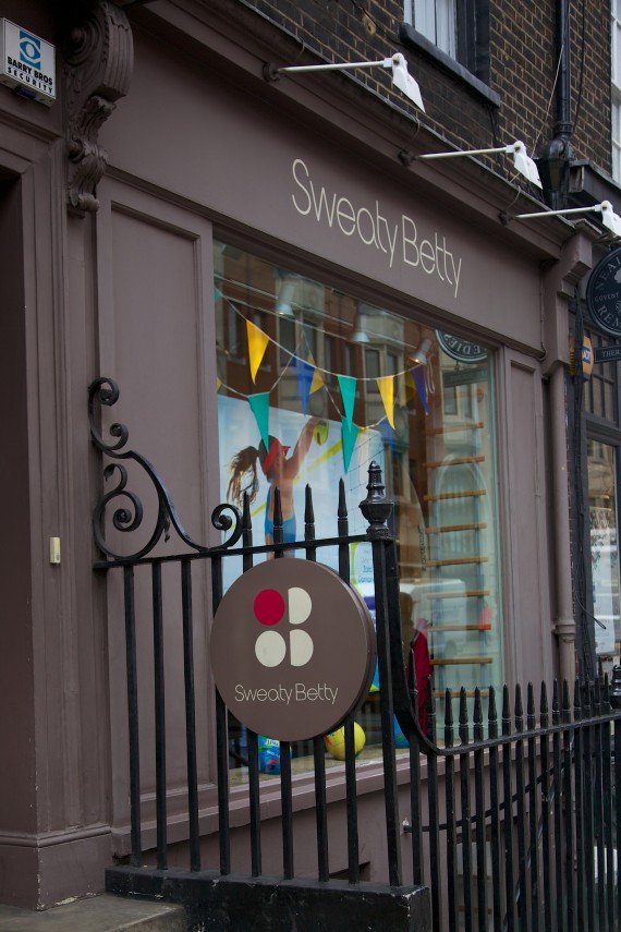 Sweaty Betty at High Street Kensington. One of their eighteen locations in London.